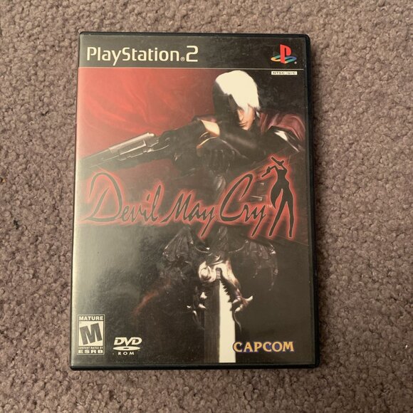 Devil May Cry PS2 CIB Sony PlayStation 2 2001 Black Label Complete with Manual - Picture 1 of 4